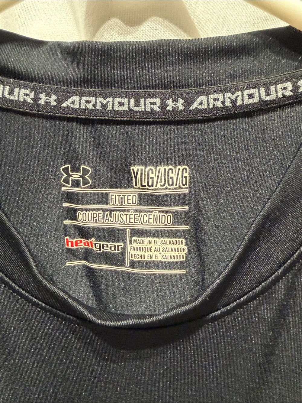 Under Armour Black Sleeveless Training Tank with Gray Logo, Youth Large